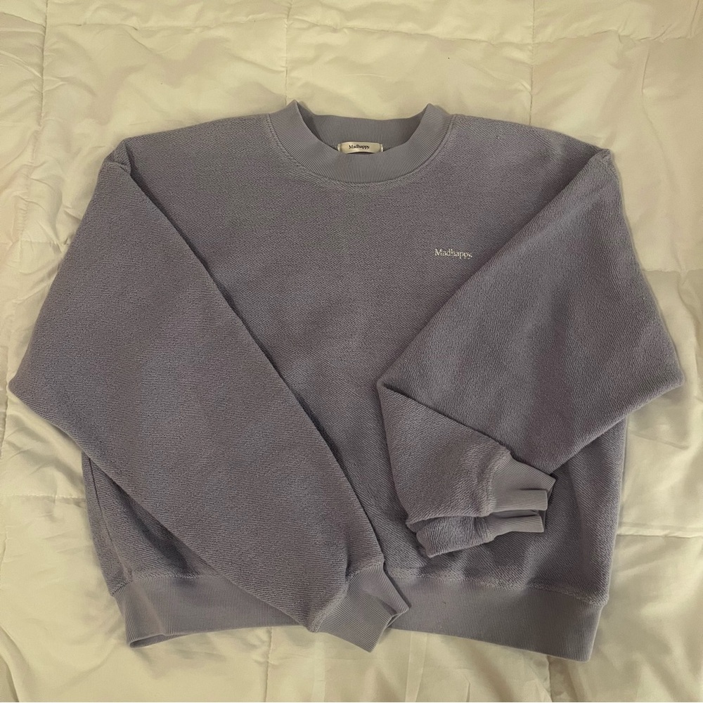 Madhappy Cropped Reverse Weave Crewneck Sweatshirt